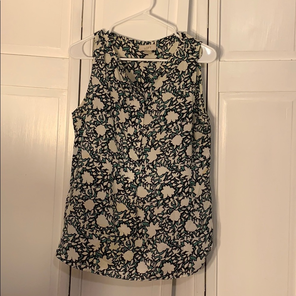 LOFT | Patterned sleeveless blouse